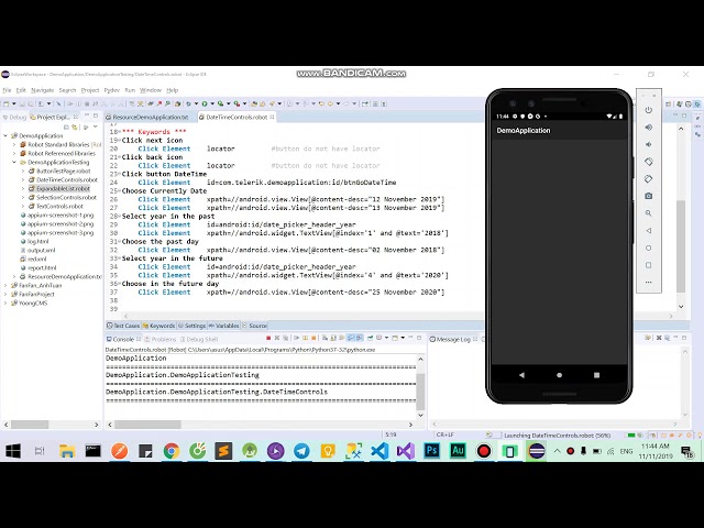 [ Appium - Robotframework ] How to select date time with Android devices.