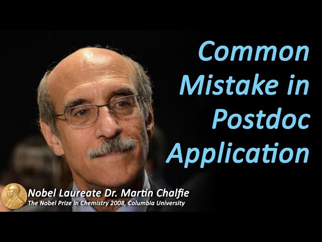 How to Apply For Postdoc By Nobel laureate: Dr. Martin Chalfie I Santosh Bharti
