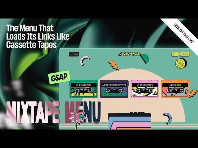 Your Overlay Menu Is Boring, So GSAP Gave This One a Cassette Deck That Fires Tapes Onscreen