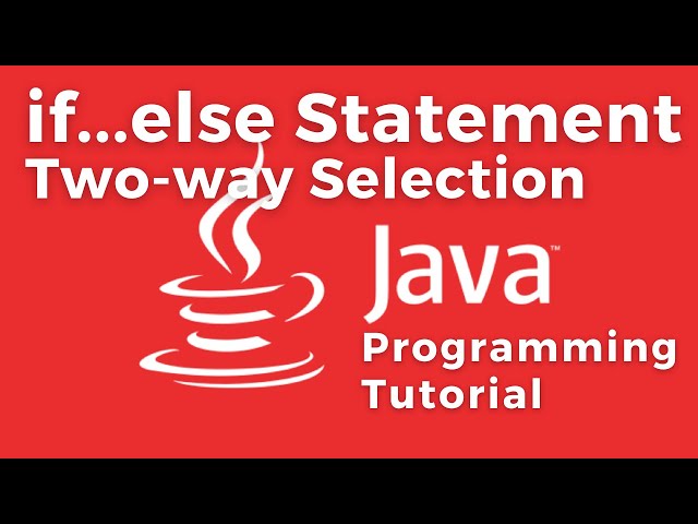 if ... else statements two-way selection control structures