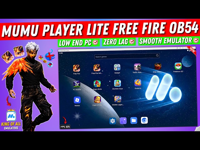 MuMu Player Lite New Emulator for Free Fire OB54 Update | 2026 Best Android Emulator for Low End PC