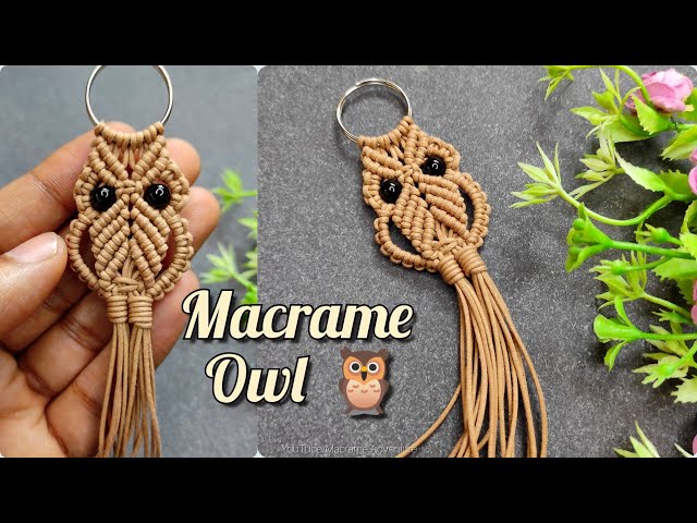 DIY Handmade Macrame Owl keychain | DIY bird owl 🦉