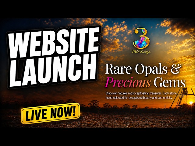 Exploring the New 3miledesign.com Website by Jarrad Giles Opals, Crystals & More