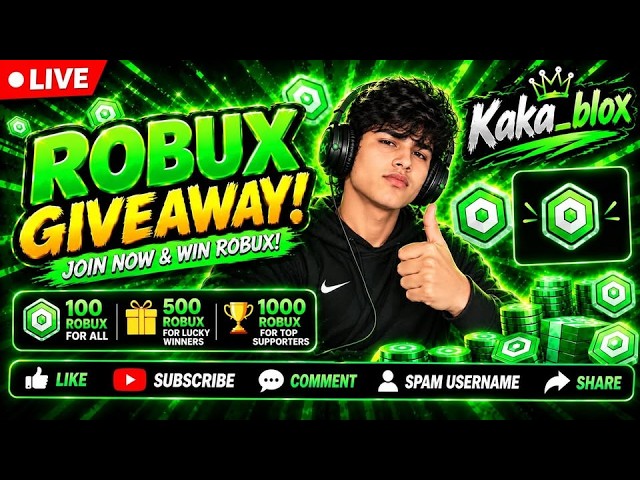 🔴ROBLOX LIVE | ROBUX GIVEAWAY 🎁| GIFTING ROBUX 🔥#robux #roblox