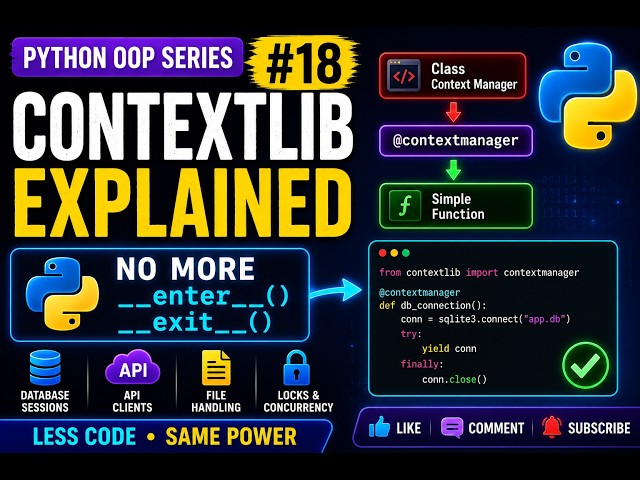 Python contextlib Explained | Python OOP Series #18