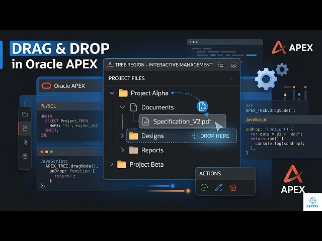 Oracle APEX- Implement Drag & Drop Tree feature (Part 1)