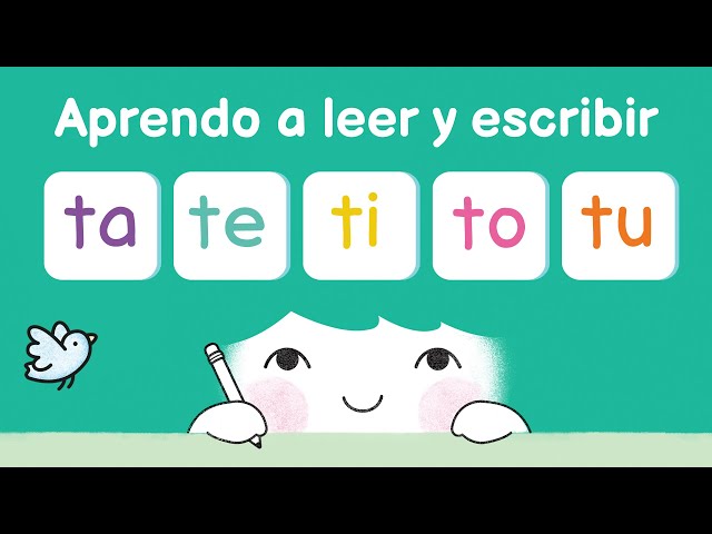 Aprender a leer las sílabas  ta te ti to tu
