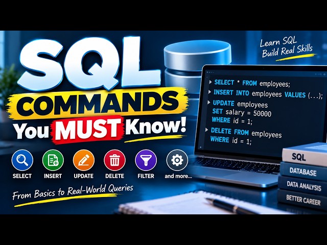 SQL Statements & Commands Explained | DDL, DML, DQL, CRUD + SDLC | Part 5