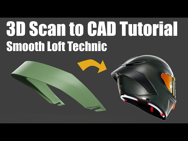 3D Scan to CAD Tutorial – Mastering the Loft Command (Creality Raptor Pro)