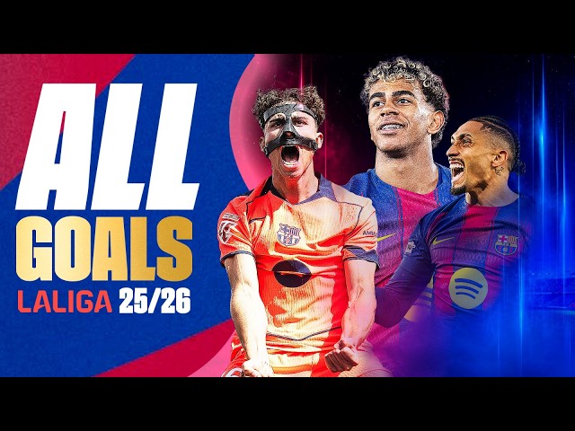 🔥 TODOS LOS GOLES DEL FC BARCELONA EN LALIGA 2025/26 🔵🔴