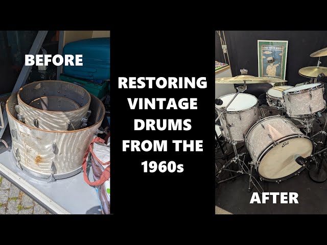 Vintage STAR Drums (pre TAMA) Fleamarket restoration VLOG
