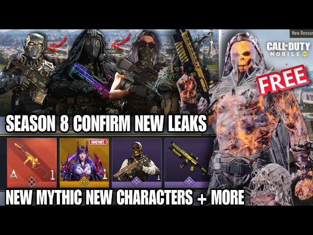 SEASON 8 CONFIRM NEW MYTHIC||NEW DMZ FREE REWARDS||NEW LEGENDARY GUNS||ALL CHARACTERS CODM2026 LEAKS