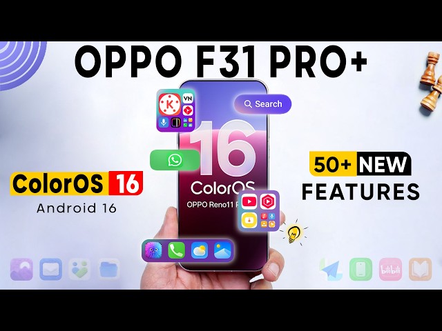 Oppo F31 Pro Plus ColorOS 16 Update 50+ Amazing Features | Android 16 Update | F31 Pro New Update🔥🔥