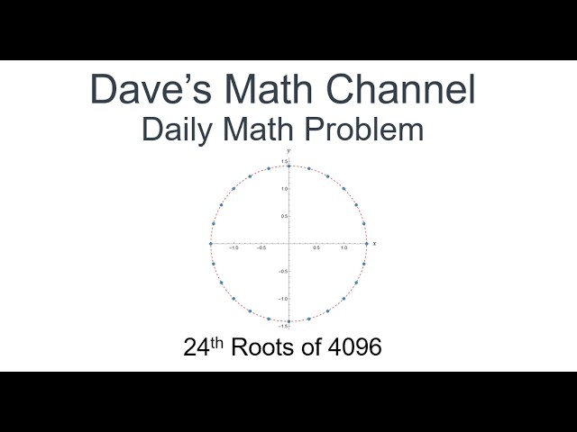 Daily Math Problem, 08-17-26: 24th Roots of 4096