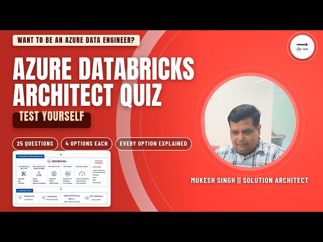 Azure Databricks Platform Architect Quiz: 25 scenarios, 4 options each, every option explained