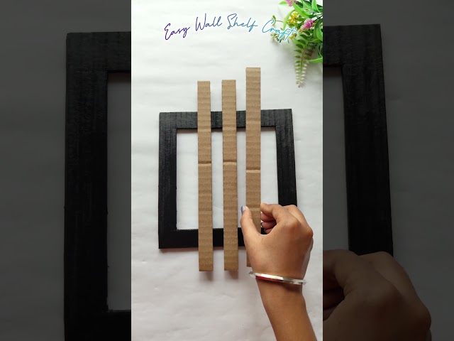 Easy Wall Shelf Home Decoration Craft Ideas #wallhanging #homedecor #cardboardcraft #craft