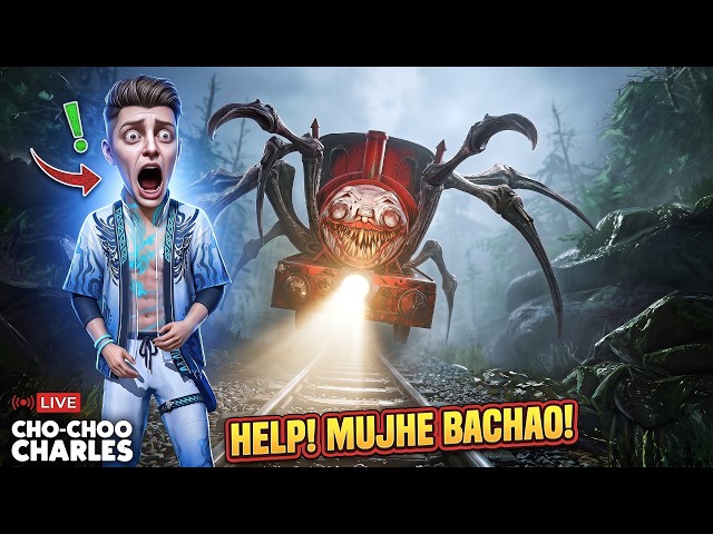 THE MOST TERRIFYING TRAIN RIDE EVER! Choo-Choo Charles LIVE!. #shortsfeed #shorts #gaming