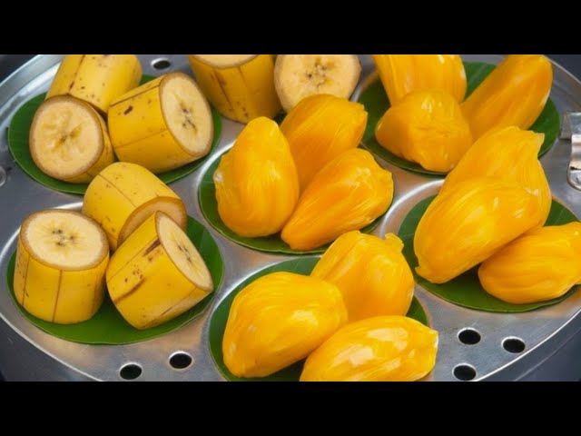 😋ഈ ഐഡിയ പണ്ടേ അറിഞ്ഞിരുന്നെങ്കിൽ   വരിക്കചക്കപ്പഴവും നേന്ത്രപഴവും ആവിയിൽ വേവിച്ചാൽ ഇത്രയും രുചിയോ 👌