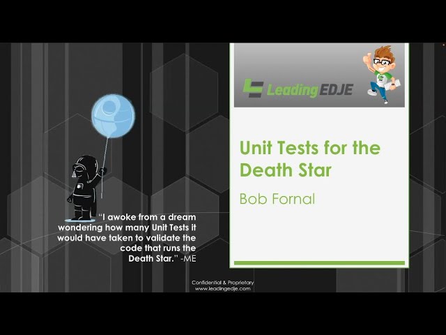 Unit Tests for the Death Star