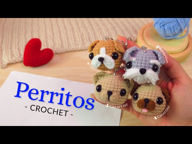 ❤️🐶 Llavero PERRITOS Amigurumi - Crochet Tutorial Paso a paso - PRINCIPIANTES