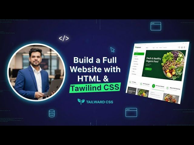 Build a Complete E-commerce Website with HTML & Tailwind CSS | Full Project