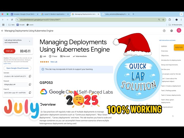 [2025] Managing Deployments Using Kubernetes Engine | #qwiklabs | #GSP053 | [With Explanation🗣️]