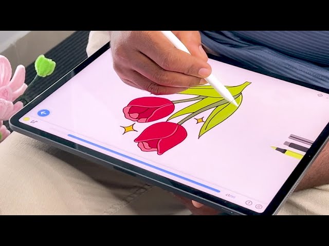 Learn to Draw Tulips with Simple Guides! 🌷 ✨ #tulips
