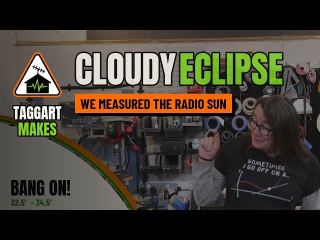 The Solar Eclipse Through A Homemade Radio Telescope