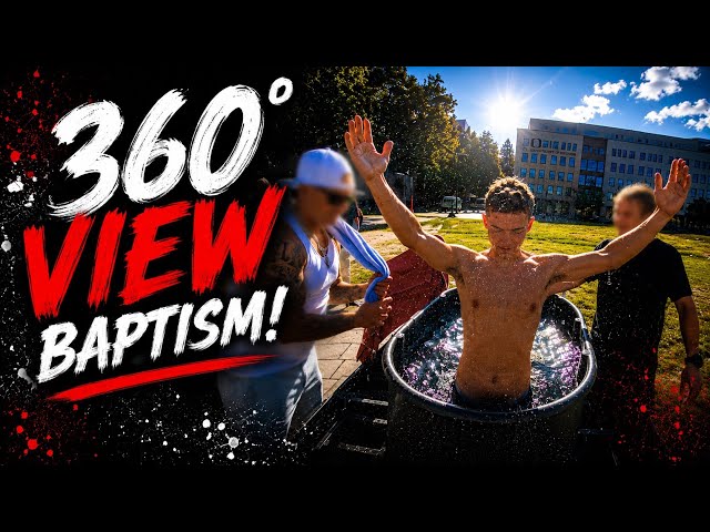 He surrendered his life to Jesus and got baptized on outreach! (360 Video)