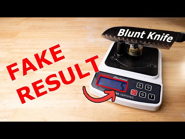 The TRUTH Behind Unreal Knife Sharpness Scores - How to Spot a BESS Score CHEAT