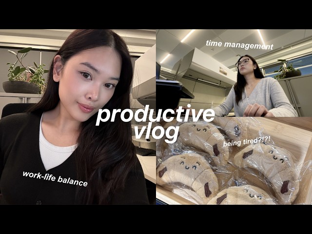 WORK DIARIES 🖇️✩ ₊˚ productive days at work, time management, balancing a job and daily routine vlog
