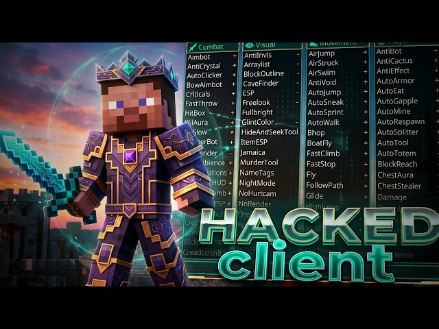 MINECRAFT HACK CLIENT 1.21 | RISE, VAPE, NOVOLINE | 2B2T, EDUCATION EDITION, HYPIXEL