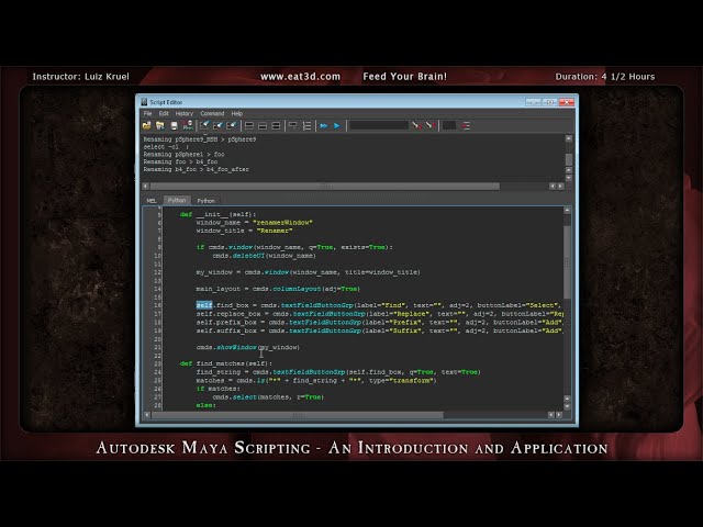 Autodesk Maya Scripting - An Introduction and Application