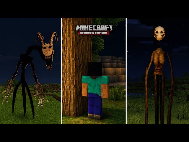10 Minecraft Best Horror Mods For BEDROCK/POCKET EDITION | Minecraft Horror Mods For Bedrock Edition