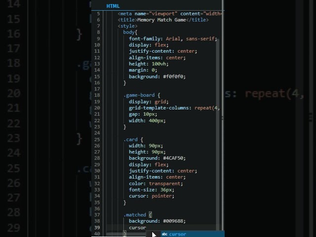 🧠 ¡Memory Match con Código! 💻 #HTML #CSS #JavaScript