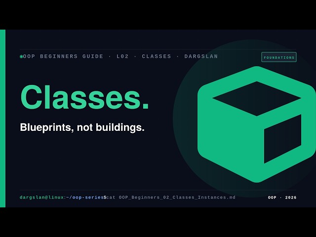 Python classes vs instances: blueprints, not buildings | Python OOP L02 · Foundations