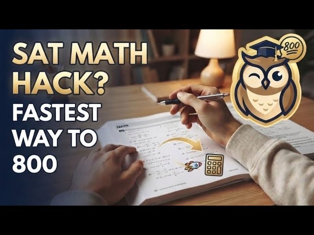 SAT MATH HACK? 🚀 FASTEST Way to 800 (Calculator Test 1, Part 3)