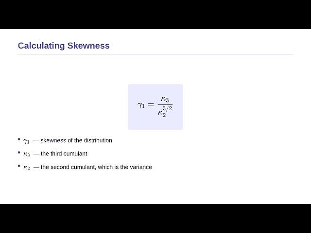 Probability and Probability Distributions - Cumulant Generating Function