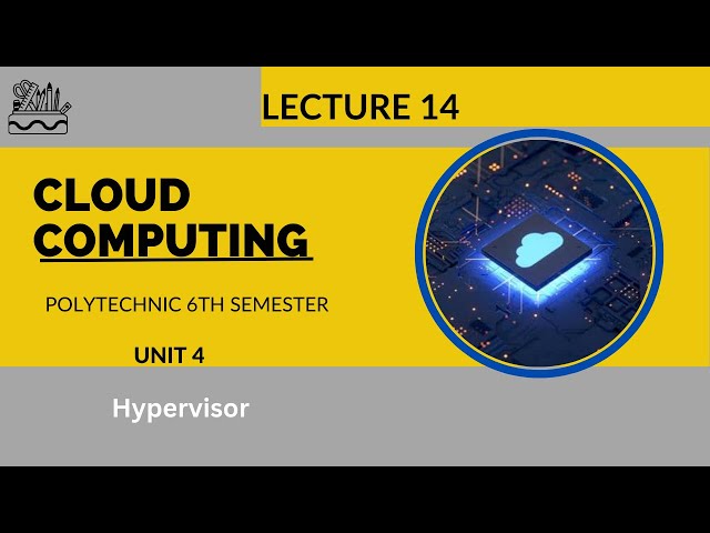 Cloud Computing | Unit 4 | Lecture 14 | Hypervisor