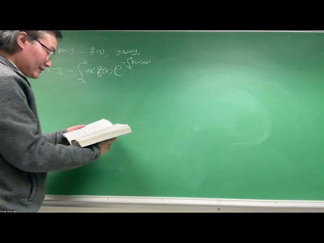 Arfken Section 7.2 Linear First-Order Ordinary Differential Equations