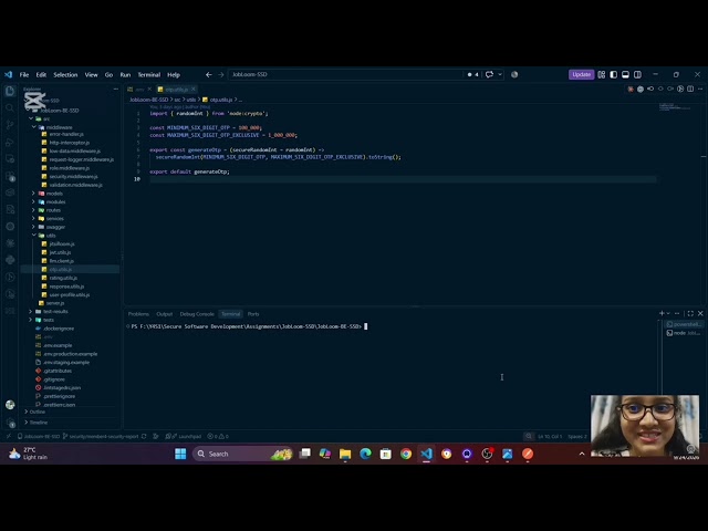 SE4030 Secure Software Development | JobLoom Security Vulnerabilities & Fixes