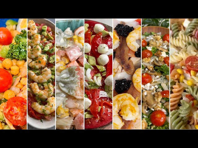 🥗10 HOMEMADE SALAD RECIPES🥰, don't make the same salad again!! I'll show you how to make brand-ne...