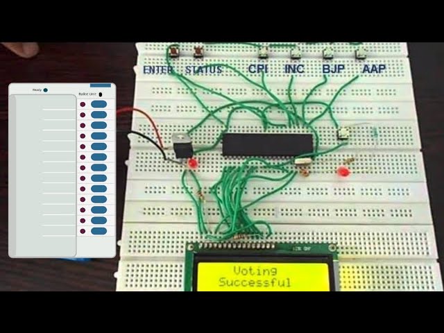 Electronic Voting Machine Using 8051 Microcontroller