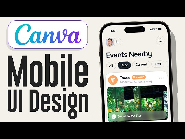 Mobile UI Design with Canva (Step by Step) | Canva Tutorial For Beginners