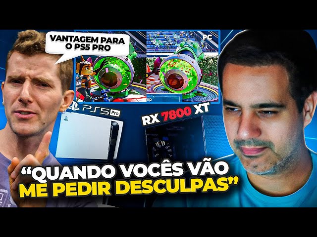 PS5 PRO x 7800 XT do Linus Tech Tips.