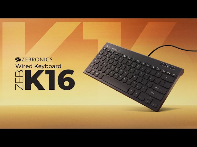 Zebonics-K16 Keyboard | Slim and Compact | Wired Keyboard