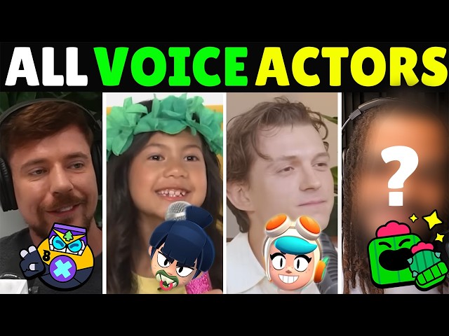 All Voice Actors in Brawl Stars | New Brawlers Nori & Wendy