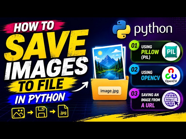 How to Save Images to a File in Python | Pillow, OpenCV & URL Methods