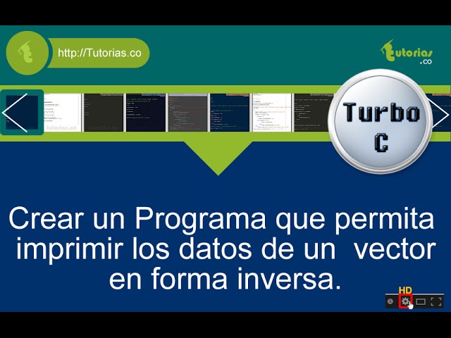 arrays – turbo C (imprimir vector orden inverso)