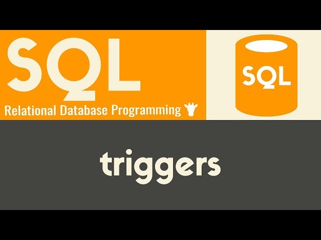 Triggers | SQL | Tutorial 20